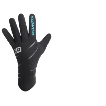 Cyklistické rukavice Alé Accessori Neoprene Plus cyklistické rukavice black/blue vel. M/L