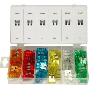 Autopojistky Starline Nožové pojistky, sada 120 ks GV DRS8023