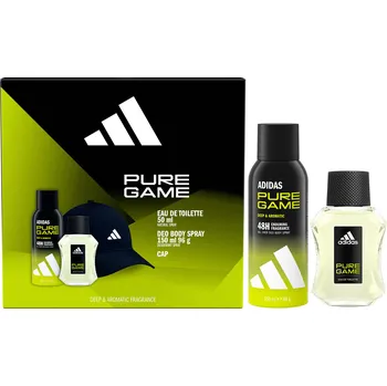 Adidas Pure Game M EDT 50 ml + deodorant ve spreji 150 ml + kšiltovka