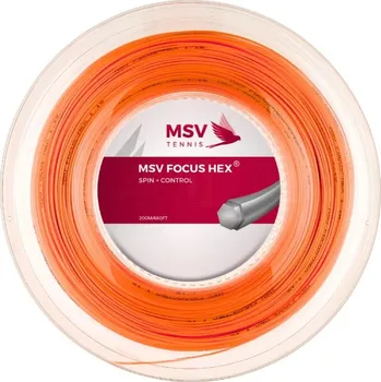 Raketový sport MSV Focus HEX tenisový výplet 200 m oranžová 1,27 + DÁREK