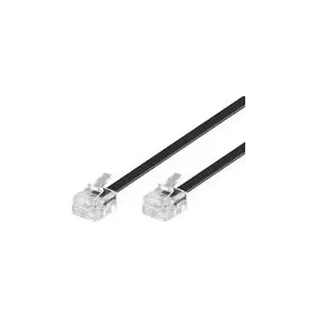 Síťový kabel MicroConnect Modulární kabel RJ11 6P/4C 10m černá (MPK190)