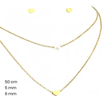 Náušnice Řetízek+přívěsek+náušnice 23914500