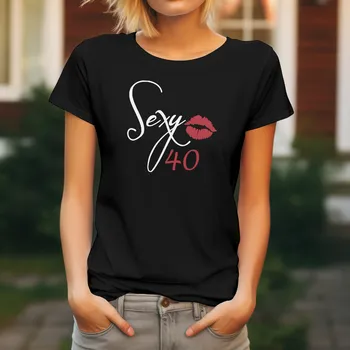 Dámské tričko Dámské tričko Sexy s volbou věku Barva trička pánská: Černá, Velikost trička: XS