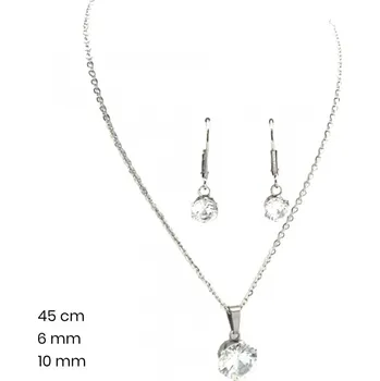 Náušnice Řetízek+přívěsek+náušnice 23927400