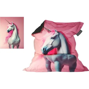 Sedací pytel Dětský sedací pytel 100 x 80cm - Jednorožec v růžové