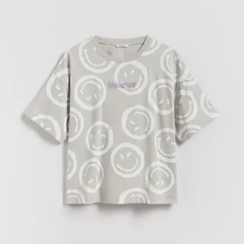 Reserved - Tričko SmileyWorld® - světle šedá - 472FT-09X - 472FT-09X-122