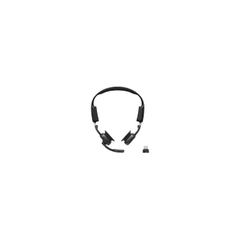 Sluchátka Shokz OpenMeet UC, USB-C adaptér, Bluetooth náhlavní sluchátka před uši s mikrofonem, černá