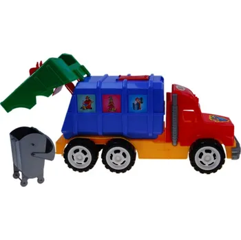 autíčko Auto popelářské 54 cm s velkou popelnicí