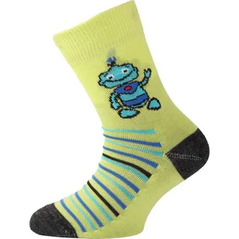 Dětské termoprádlo Lasting dětské merino ponožky TJB zelené AKCE Velikost: (34-37) S + reflexní klíčenka
