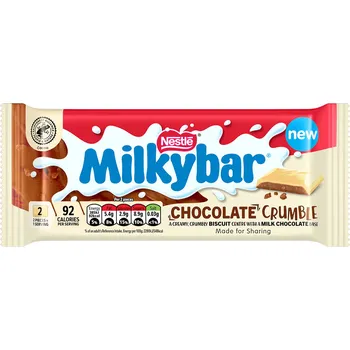 Čokoláda Milkybar bílá čokoláda se sušenkovou náplní s příchutí čokolády a vanilky 84 g
