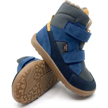 Chlapecká zimní obuv Froddo G3160252-3 Barefoot UP-TEX Winter Denim 25, Vnitřní délka boty: 16,5 cm, Vnitřní šířka boty: 6,9 cm