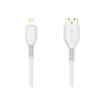 USB kabel pro iPhone Lightning JELLICO KDS-32 3.1A 2m bilý