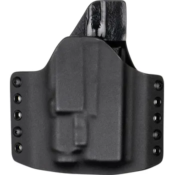 Příslušenství pro sportovní střelbu RH Holsters OWB - Glock 19 Gen5 - Glock 19X/45 + SureFire XC3 - vnější kydexové pouzdro - poloviční sweatguard - černá/černá Pouzdro je pro: Pravák