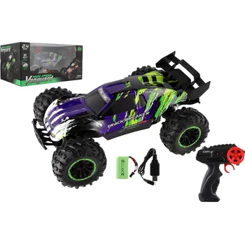 RC model auta Teddies RC auto Buggy rychlostní - 40 cm - dobíjecí pack + baterie - fialová