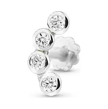 Dárková krabička Zlatnictví Helios Bílé zlato labreta se zirkony