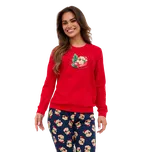 Dámské dlouhé pyžamo Cornette 671/422 Teddy XL Červená