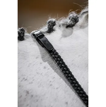 HORSEWARE Otěže pletené Horseware, černé FULL