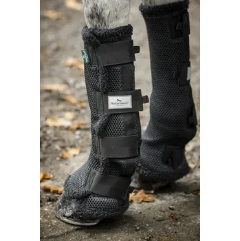 Koňské kamaše HORSEWARE Chrániče Show Ready Horseware, pár, black/black & silver COB