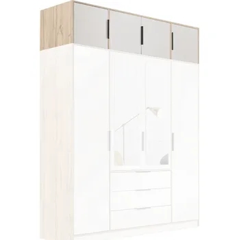 Šatní skříň Stolar Nadstavba skříně LATI D4 Zvolte dekor: dub Wotan/kašmír