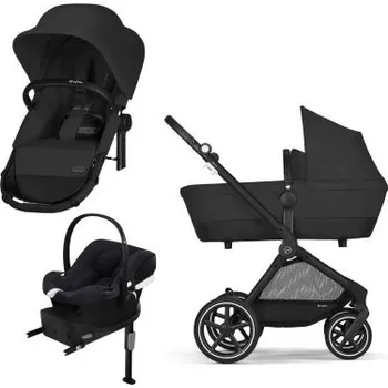 Kočárek Cybex Zvýhodněný set Gold Eos Lux Moon Black + Aton B2 i-Size Black