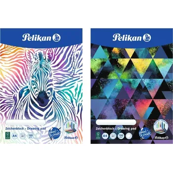 Skicák Pelikan A4/20 listů, 120g/m2 - mix motivů