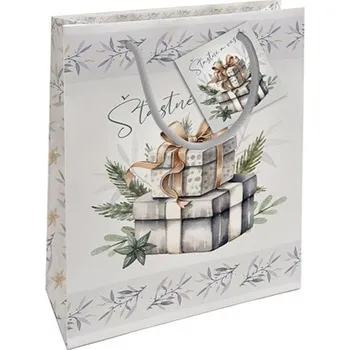 Dárková taška Nekupto Vánoční dárková taška střední Dárečky