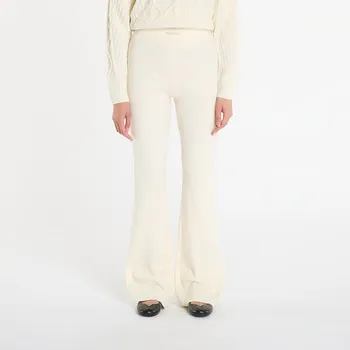 Tepláky GUESS Flaminia Ribbed Flare Pants Sw Cream M