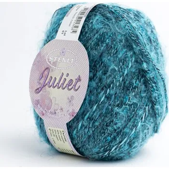 Příze Stenli Příze Juliet - 29 tmavě tyrkysová s černou