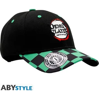 Kšiltovka Kšiltovka Abysse Corp Demon Slayer - Tanjiro Černá/Zelená