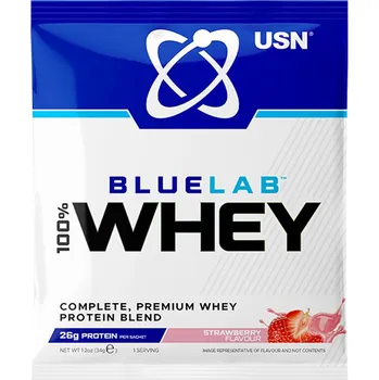 Protein USN BlueLab 100% Whey Protein Premium 34 g jahoda
