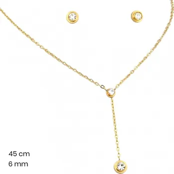 Náušnice Řetízek+přívěsek+náušnice 23784900