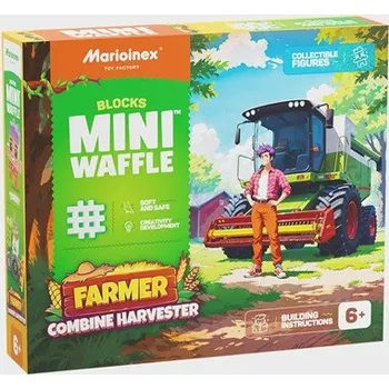 ostatní stavebnice Stavebnice Waffle mini farma kombajn 50 dílků