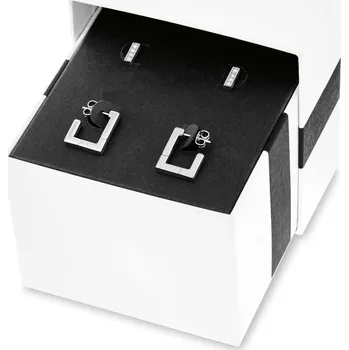 Náušnice Calvin Klein Sada ocelových náušnic Soft Squares 35000459 + 2 měsíce na vrácení zboží
