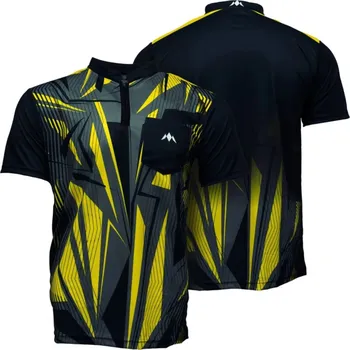 Pánská košile Mission Košile Flint - Black & Yellow - 3XL
