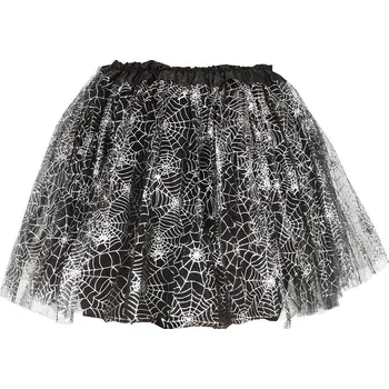 Žertovný předmět Ptákoviny CB Dětská černá sukýnka s pavučinou