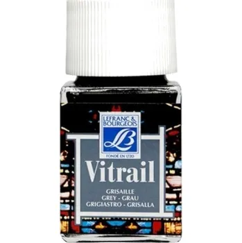 Speciální výtvarná barva Lefranc & Bourgeois Vitrail Barva na sklo 251 Gray 50 ml 1 ks