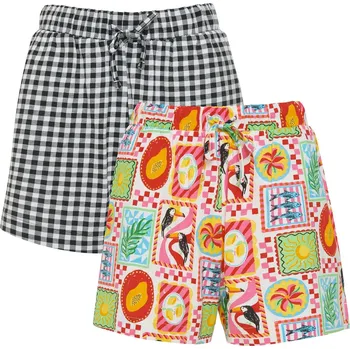 Dámské kraťasy Kraťasy Threadbare Black Gingham 1177317 12 (M)