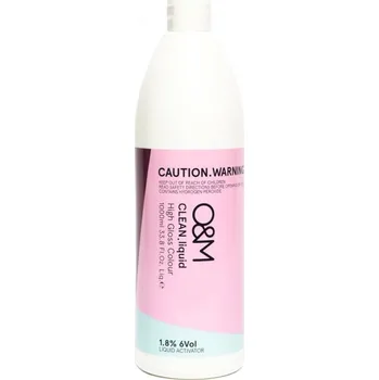Barva na vlasy O&M CLEAN.liquid High Gloss Colour Activator 6 Vol. 1,8% 1000 ml