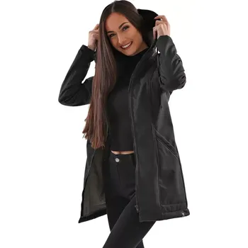 Dámský kabát Dámský kabát s kapucí Barrsa Beran Black L