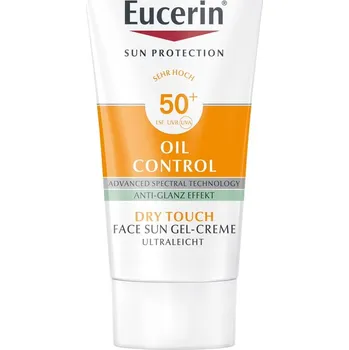 Přípravek na opalování Eucerin Mini Gel krém na opalování obličeje Oil Control Dry Touch SPF50+ 20ml
