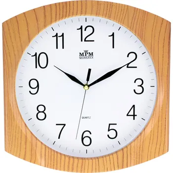 Hodiny Nástěnné hodiny MPM Quality oranžové 31 cm