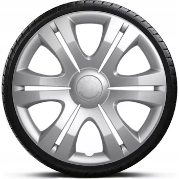 Poklice na kolo ŠKODA SATELLITE stříbrná 14\" 4 ks