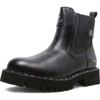 Dámská zimní obuv DÁMSKÉ KOTNÍKOVÉ BOTY MUSTANG 15M0302003 ČERNÁ Barva: Černá, Velikost: 39