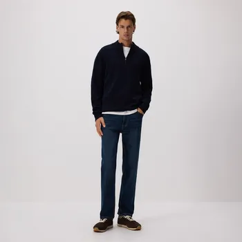 Pánské džíny Reserved - Džíny straight fit - tmavomodrá - TU886-59J - TU886-59J-384