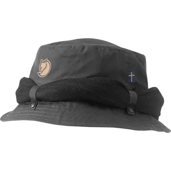 Klobouk klobouk s moskytiérou FJÄLLRÄVEN Marlin Mosquito Hat Dark Grey - L