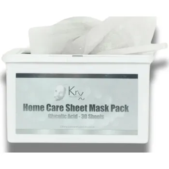Pleťová maska KRX Masky na doma s kyselinou glykolovou, 30 ks