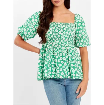 Dámská košile Košile Be You Green Floral 3487856 10 (S)