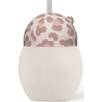 Termoska Elhée Učící hrnek s brčkem Coconut Graouu Pink