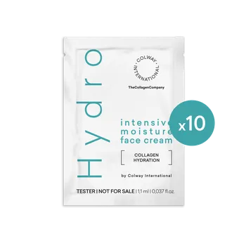 Pleťový krém Colway International Balík 10 Testerů - Intenzivně Hydratační Kolagenový Pleťový Krém - sáčky