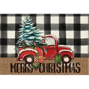 Vánoční dekorace Textilomanie MERRY CHRISTMAS 30x45 cm bílé